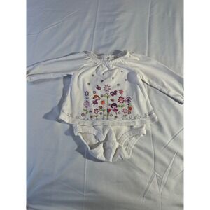 Koala Baby Girls 3 Month White Fairy Flower Butterfly Long Sleeve Bodysuit